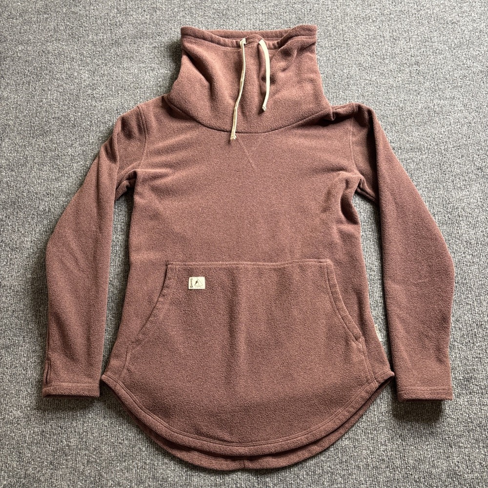 Deso Supply Co Title Nine Funnel Neck Sweatshirt Size Medium Rust Brown